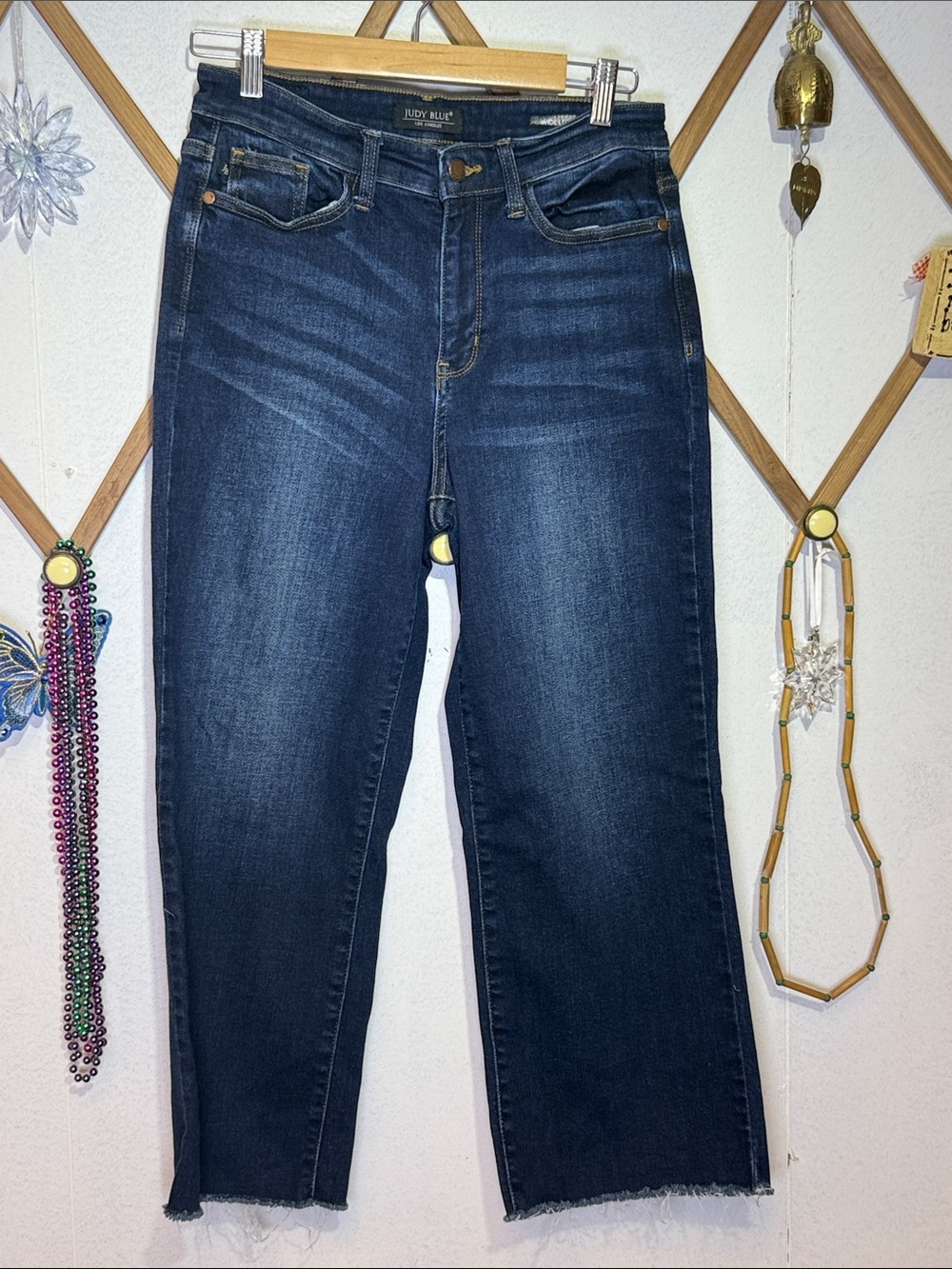 Judy Blue Deep Indigo Straight Crop Jeans